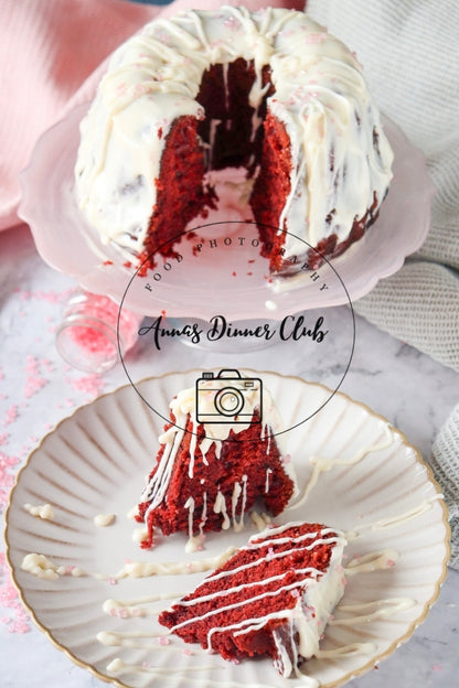 Red Velvet  Love Bundt Cake PLR set