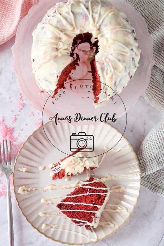 Red Velvet  Love Bundt Cake PLR set