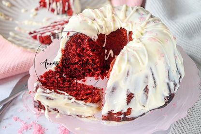 Red Velvet  Love Bundt Cake PLR set