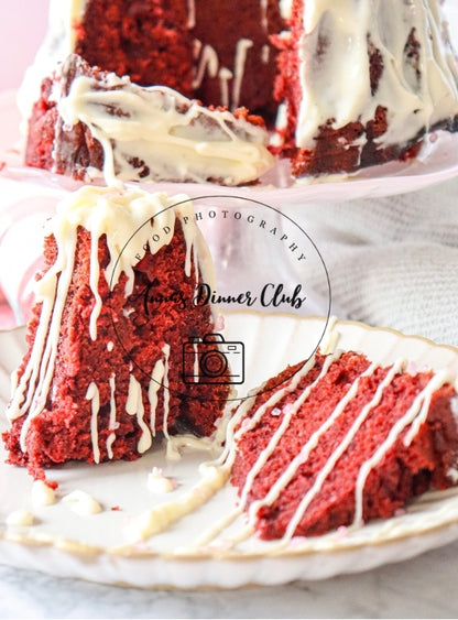 Red Velvet  Love Bundt Cake PLR set