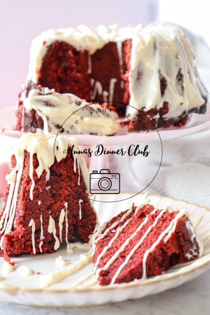 Red Velvet  Love Bundt Cake PLR set