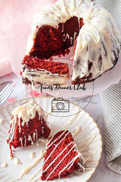 Red Velvet  Love Bundt Cake PLR set