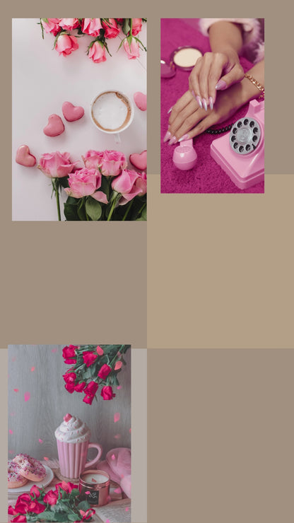 550+Pink Aesthetic Faceless videos Reels Bundle | Done-For-You Instagram Reels & Digital Marketing Videos.MRR/PLR Resell Rights. Canva Editable